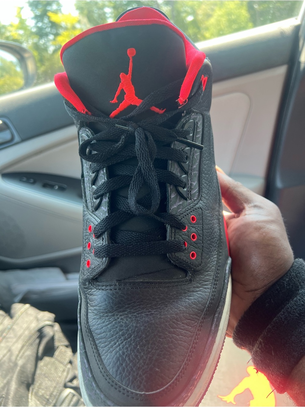 Jordan 3 “Crimson” Men's Retro Basketball Shoes - Picture 5 of 7